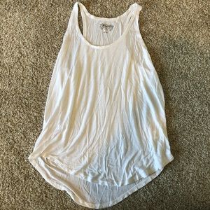 White flowy tank top